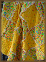 rag quilt, yellow